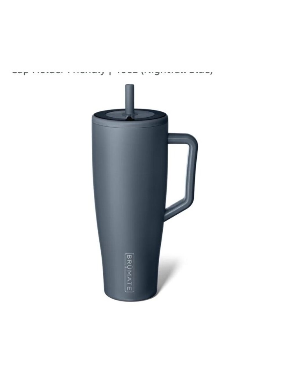 BrüMate Era 40 Oz Nightfall Blue Tumbler with SoftSip Straw Insulated Leakproof